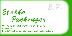 etelka puchinger business card